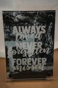 5x7 Gravestone w/ Never Forgotten Overlay