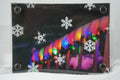 5x7 Lighted Handrail w/ Falling Snowflakes
