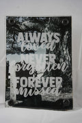 5x7 Gravestone w/ Never Forgotten Overlay