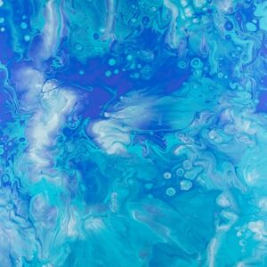 Modern Fluid Art Sculpture